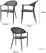 Bolero Santiago Outdoor Armstoelen Zwart (4 Stuks) - HZ598 6