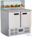 Polar G-Serie 2-Deurs Pizza Koelwerkbank met Opzetkoelvitrine 256L - Polar GH266