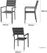 Bolero Valletta Grijze Stoelen met Armleuningen (4 Pack) - HZ022 6