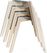 Essentials Keeve Stoel Wit , Berkenhouten Frame en Kunststof Zitting, 47x53x83cm (LxBxH), 505F01SW 7