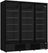 Display koelkast | 3 glasdeuren | 1530 L | ZWART | Combisteel | 7455.2235
