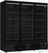 Display vrieskast | 3 glasdeuren | 1450 L | Zwart | Combisteel | 7455.2250