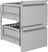 Ladenset | 2 lades (1/2) | Pro Line | Soft closing | Combisteel 7489.0522 1