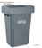 Jantex Smalle Afvalbak Grijs 60ltr - DX965 4