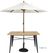Bolero Aluminium Outdoor Tafel 120x76x76cm Licht Houtdessin - Bolero FT954 6