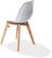 Essentials Keeve Stoel Wit , Berkenhouten Frame en Kunststof Zitting, 47x53x83cm (LxBxH), 505F01SW 4