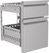 Ladenset | 2 lades (1/3)+(2/3) | Pro Line | Soft closing | Combisteel 7489.0524 1