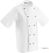 Whites Chicago unisex koksbuis korte mouw wit S | DL711-S 3