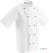 Whites Chicago unisex koksbuis korte mouw wit XS | DL711-XS 3