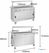 Buffalo JB187 mobiele uitgiftewagen met massief verwarmd bovenblad 4x 1/1 GN 8