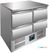 SARO Gekoelde Werkbank met Lades Model VIVIA S 901 S/S TOP 4 X 1/2 1