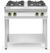 Gasfornuis Kitchen Line 4-Pits Open Standaard, HENDI, Kitchen Line, 19kW, 800x700x(H)900mm - 227589