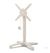 Feros 110151377 X Cross - In hoogte verstelbaar zand tafelonderstel + Moonstone HPL Tafelblad 70x70 cm 2