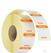 HENDI 850633 Voedselveiligheidsstickers, multifunctioneel, eenvoudig verwijderbaar , , Zaterdag, Oranje, 1000 st., 25x25mm