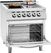Ceramisch Fornuis | 4-randers | EO 2/1GN | Bartscher | 296431 6
