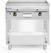 HENDI 220207 Gladde gasgrillplaat gemonteerd op een onderkast, gesloten aan drie zijden, , Kitchen Line, 10kW, 800x700x(H)900mm