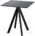 Infinity Terrastafel Zwart Frame + Zwart HPL 70x70 cm - Essentials 120011077