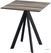 Infinity Terrastafel Zwart Frame + Tropical Wood HPL 70x70 cm - Essentials 120011277
