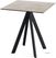 Infinity Terrastafel Zwart Frame + Moonstone HPL 70x70 cm - Essentials 120011377