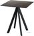Infinity Terrastafel Zwart Frame + Riverwashed Wood HPL 70x70 cm - Essentials 120011477