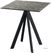 Infinity Terrastafel Zwart Frame + Galaxy Marble HPL 70x70 cm - Essentials 120011577