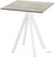 Infinity Terrastafel Wit Frame + Moonstone HPL 70x70 cm - Essentials 120021377