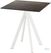 Infinity Terrastafel Wit Frame + Riverwashed Wood HPL 70x70 cm - Essentials 120021477