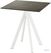 Infinity Terrastafel Wit Frame + Midnight Marble HPL 70x70 cm - Essentials 120021677