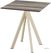 Infinity Terrastafel Zand Frame + Tropical Wood HPL 70x70 cm - Essentials 120031277
