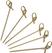 Fiesta bamboeprikkers met krul 9cm |  DK396 3