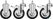 Rollenset | 4 stuks | Bartscher | 101863 3