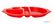 Kristallon dienbladen met vakken 37,5 x 27,8cm rood | U037 4