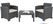Bolero PP Fauteuil en Tafel Rieten Set Grijs - DR309