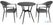 Bolero Santiago Outdoor Armstoelen Zwart (4 Stuks) - HZ598 5