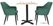 Bolero Lia Velvet Stoelen Donkergroen (2 Stuks) - Bolero FX070 6