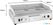 JE876 Buffalo Dubbele zone verchroomde grillplaat 790mm 6