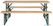 Bolero JK497 Duitse bierbank en tafelset 1770x500mm 2