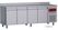 Diamond DT224/P9H-D Geventileerde koelwerkbank met "achterwand", 4 deuren GN 1/1, 550 liter