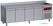 Diamond DT224/P9H-DV Geventileerde koelwerkbank met "achterwand", 4 deuren GN 1/1, 550 Lit. met spoelbak