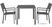 Bolero Valletta Grijze Stoelen met Armleuningen (4 Pack) - HZ022 2