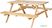 Bolero JB840 Elements houten picknicktafel en bankenset 1,52 m