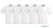 Whites Chefs Clothing SA822 Whites Boston Unisex Koksbuis Wit M (5 stuks)