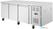 Polar U-Serie 3-Deurs Counter met Euronorm Opslag 634L - UA084 4