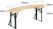 Bolero JK498 Duitse bierbank en ronde tafelset 1670x460mm 8