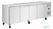 Polar UA107 U-Series vierdeurs slanke koelwerkbank