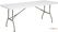 Bolero UU579 Opvouwbare Rechthoekige Tafel 6ft Wit