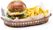 Serveer Mandjes Fast Food Stijl, Bruin, 6 St., 275x175x(H)38mm - Hendi 426296 2