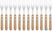 Olympia steakvork hout heft | 12 stuks | C137 4