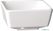 Vierkante melamine kom Float 25cm wit | GF098