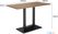 Bolero JB683 eettafel voor binnen licht hout 1200mm 5